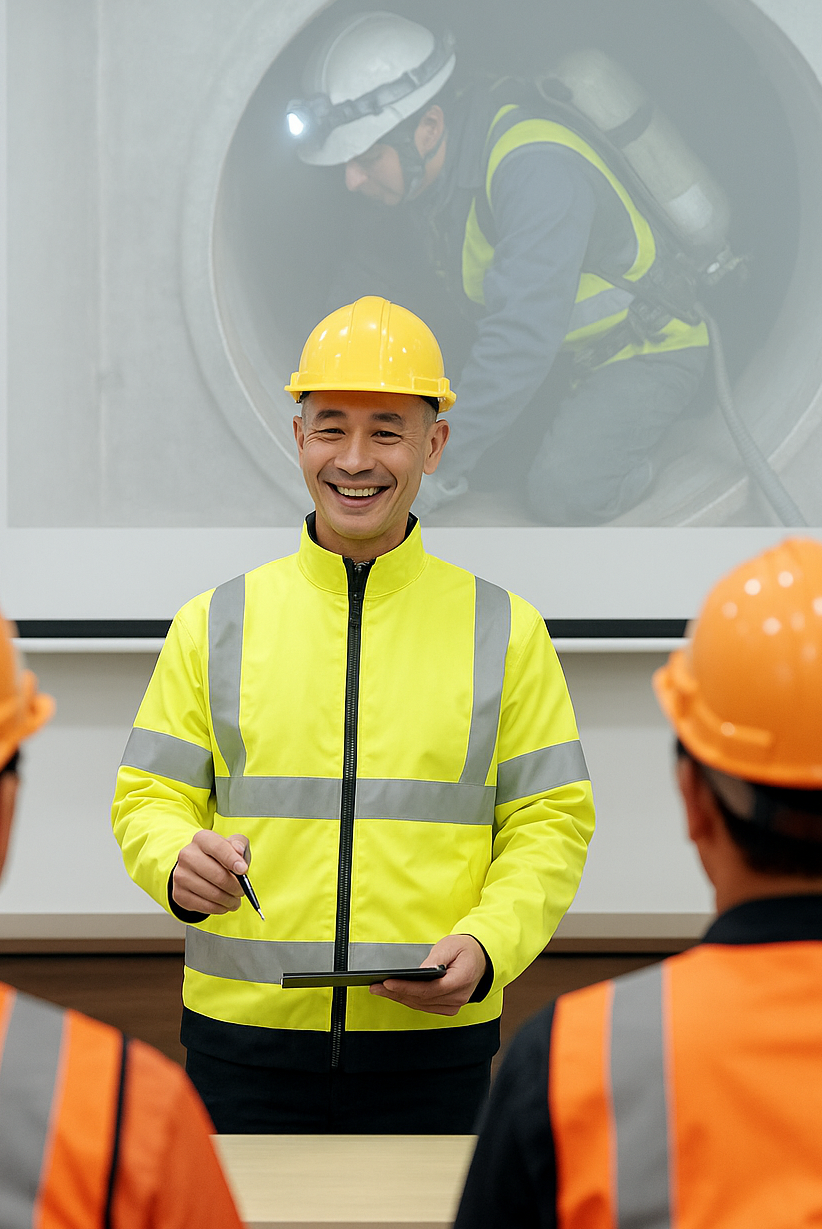 knsafety หลักสูตรอับอากาศ ทบทวนการทำงานในที่อับอากาศ