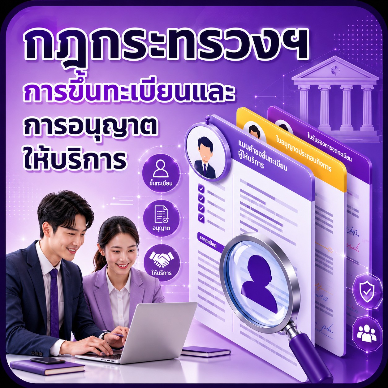 กฎกระทรวงฯ การขึ้นทะเบียนและการอนุญาตให้บริการ