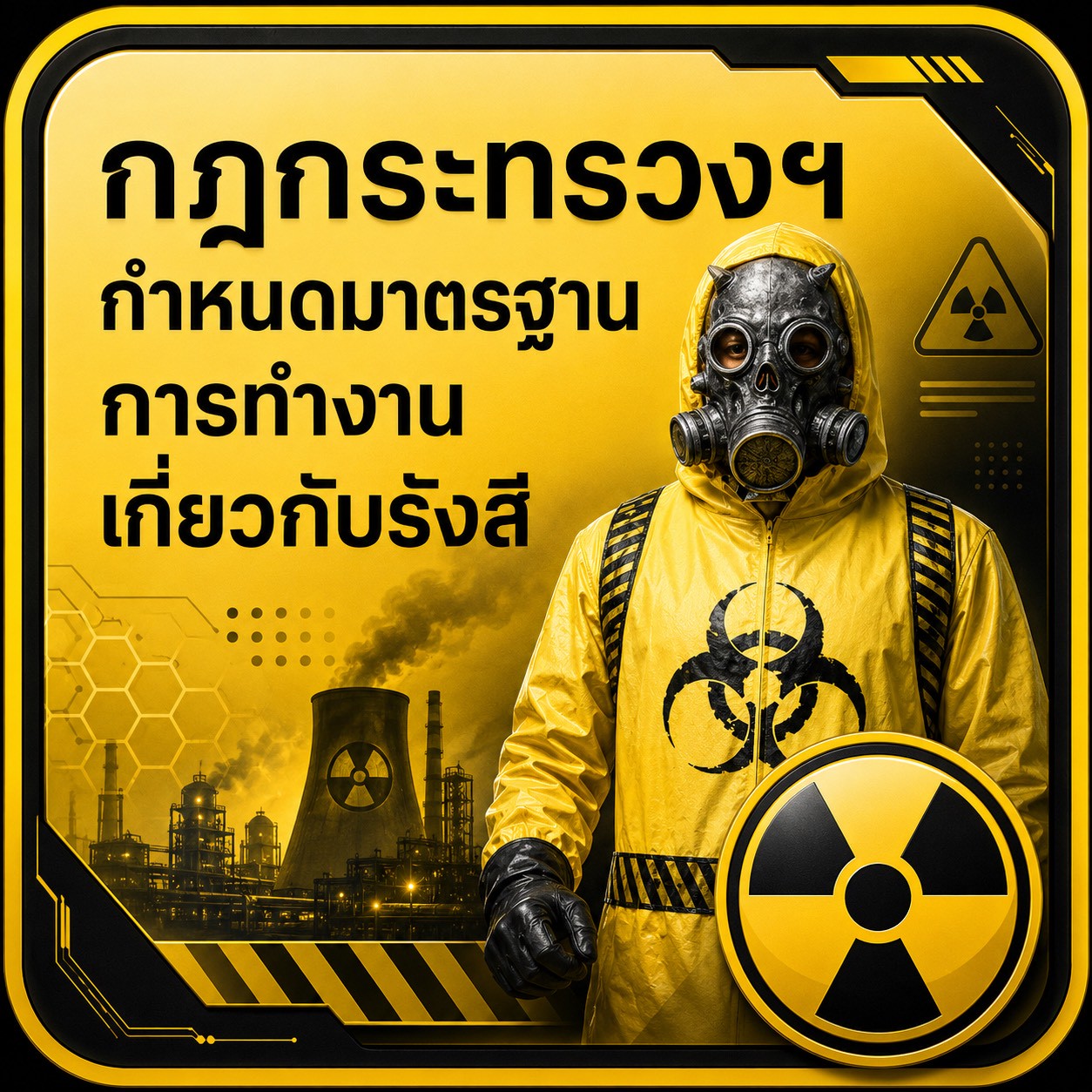 กฎกระทรวงฯ กำหนดมาตรฐานการทำงานเกี่ยวกับรังสี