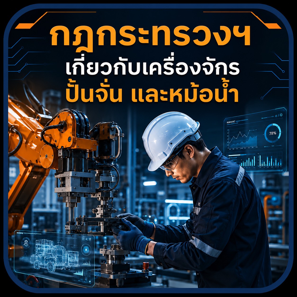 กฎกระทรวงฯ เกี่ยวกับเครื่องจักร ปั้นจั่น และหม้อน้ำ