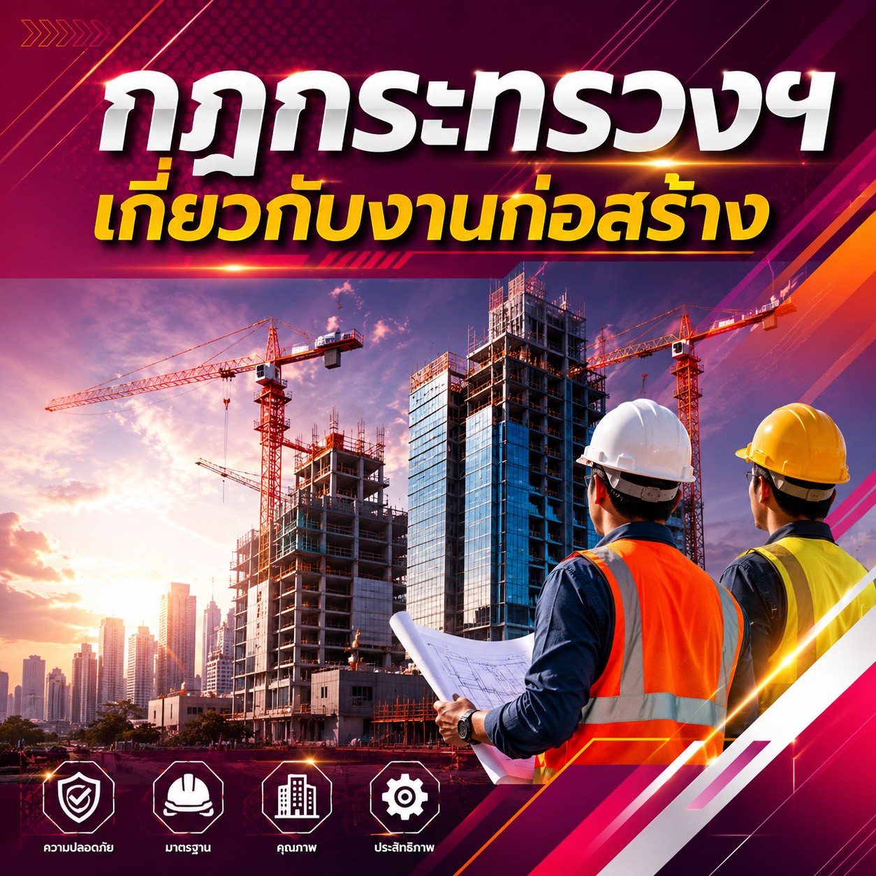 กฎกระทรวงฯ เกี่ยวกับงานก่อสร้าง