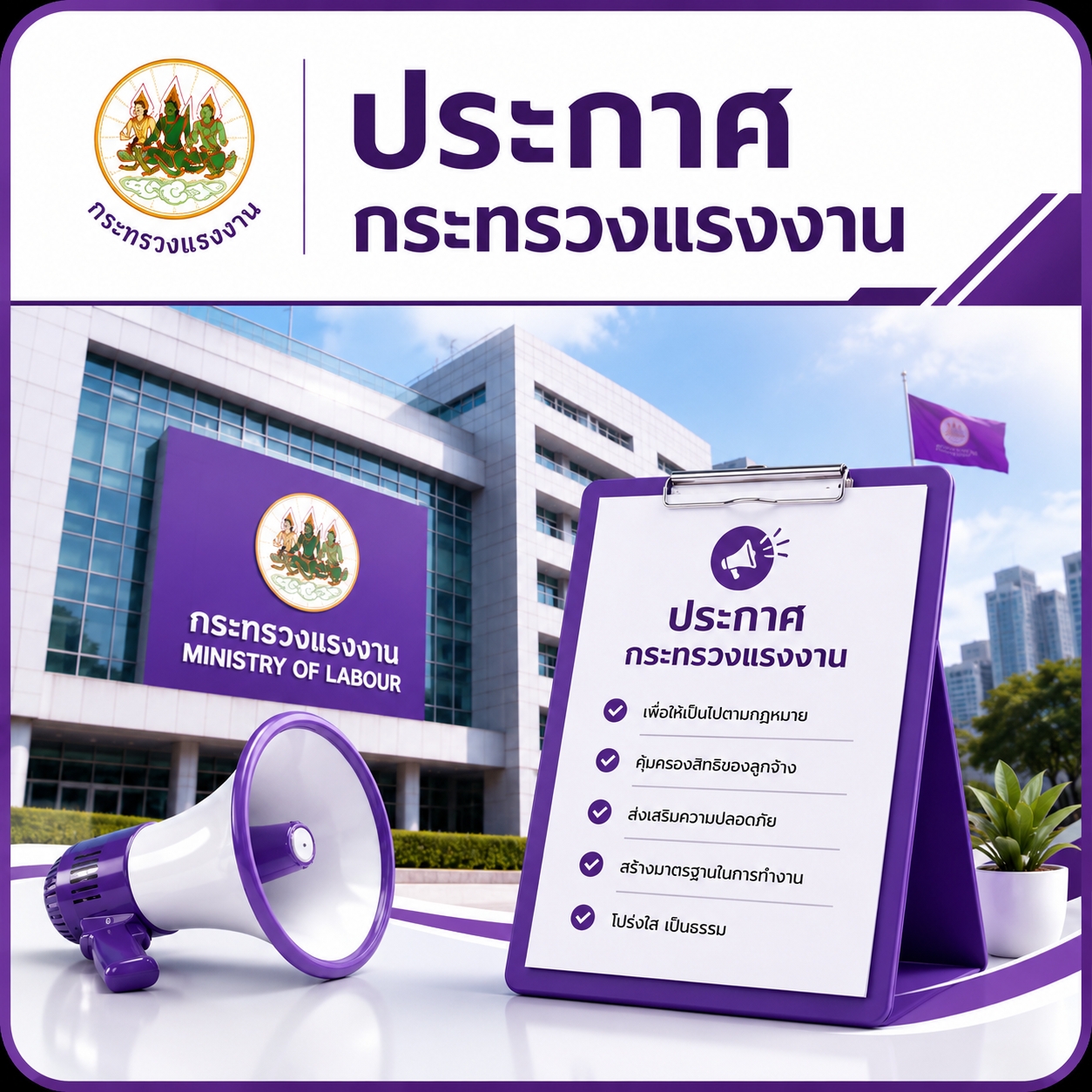 ประกาศกระทรวงแรงงาน