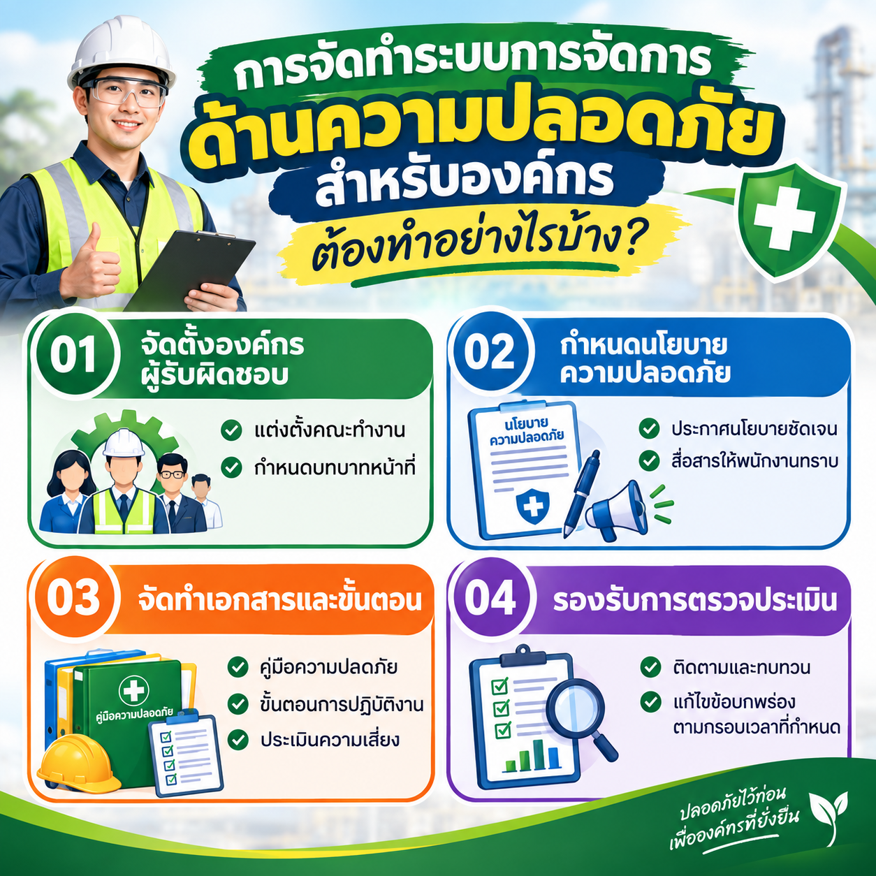 การจัดทำระบบการจัดการด้านความปลอดภัยสำหรับองค์กร