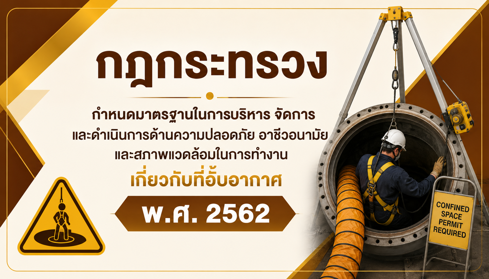 การทำงานเกี่ยวกับที่อับอากาศ พ.ศ. 2562